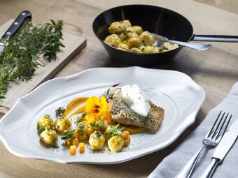 Dining at the Gallbrunner gourmet restaurant in eastern Styria