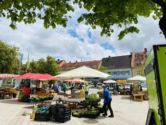 Farmer's market with direct marketers in Gleisdorfaus der Oststeiermark