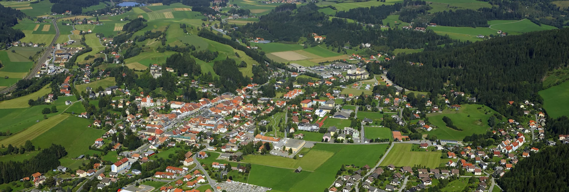 Luftaufnahme Neumarkt von oben