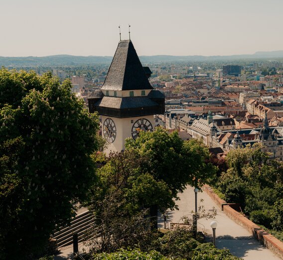 Panorama vom Uhrturm – Aussicht über Graz | © Region Graz | studio draussen