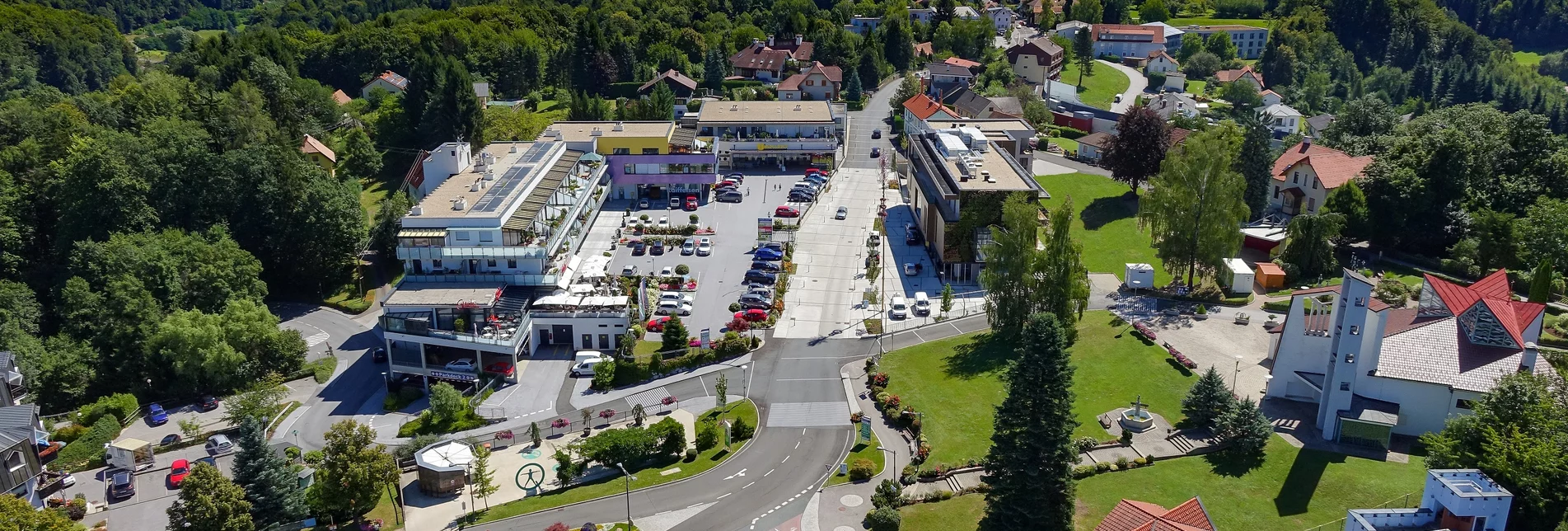 Das Zentrum der Marktgemeinde Laßnitzhöhe