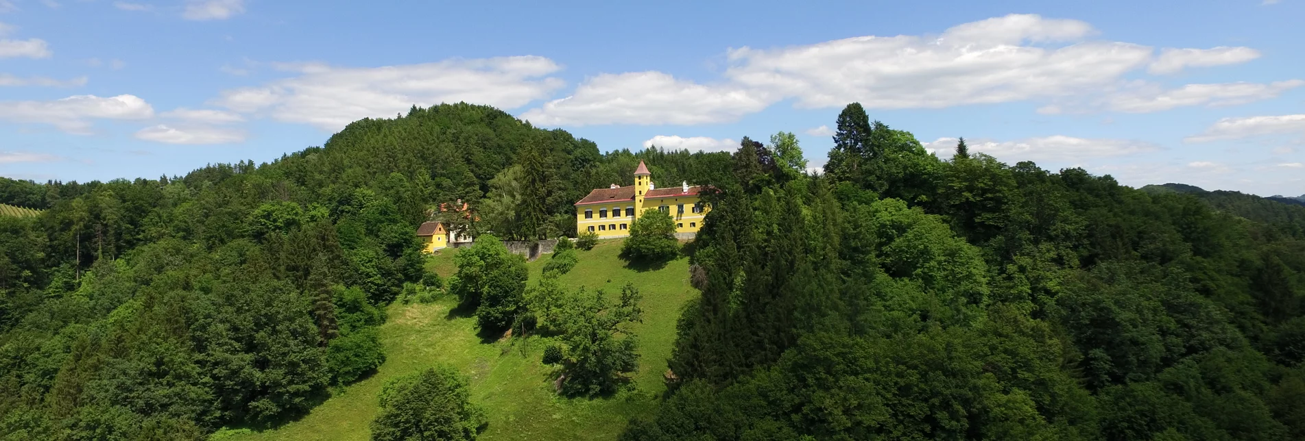 Blick auf das Schloss Arnfels