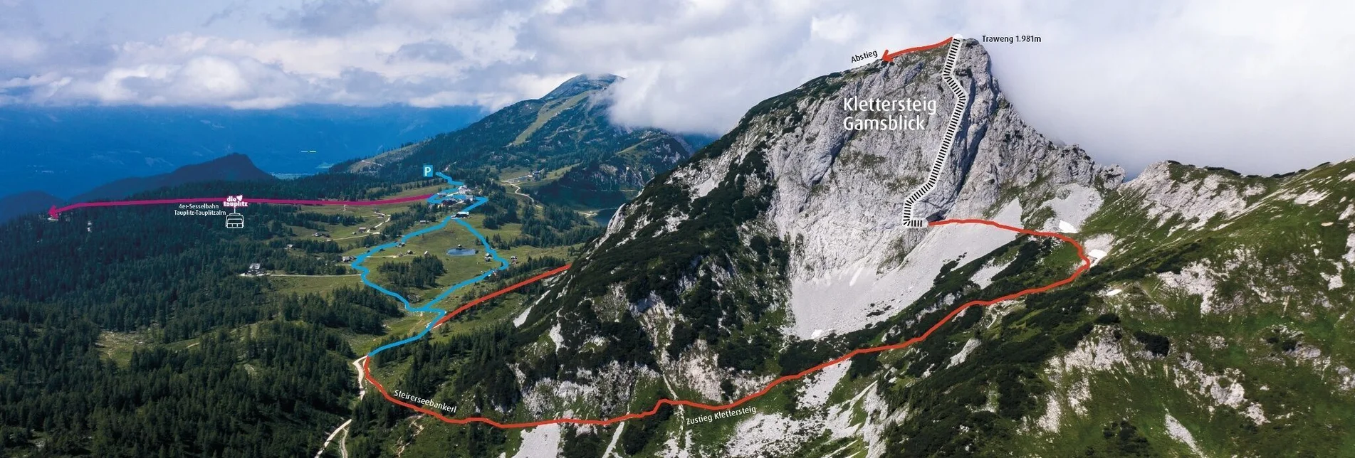 Klettersteig Klettersteig "Gamsblick" COPY - Touren-Impression #1 | © TVB Ausseerland Salzkammergut