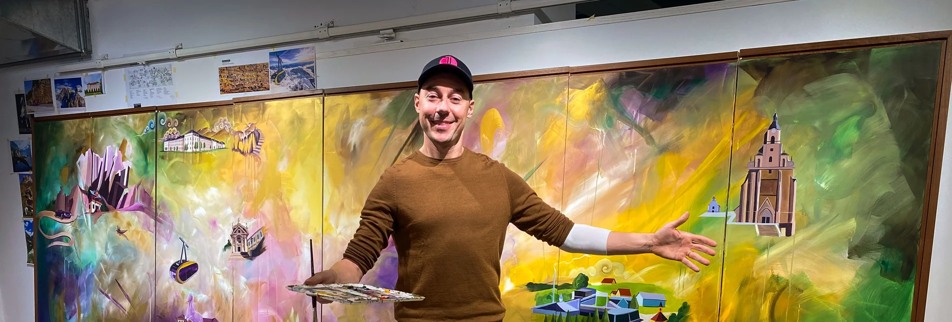 Tom Lohner „bei der Arbeit“ im Pop-up-Store Steiermark. Tom Lohner „bei der Arbeit“ im Pop-up-Store Steiermark.
