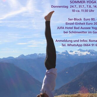 Romana Glaser, Bad Aussee, Sommer Yoga | © Romana Glaser