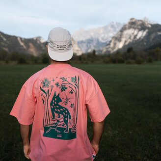 Gesäuse Shirt mit Luchs-Illustration