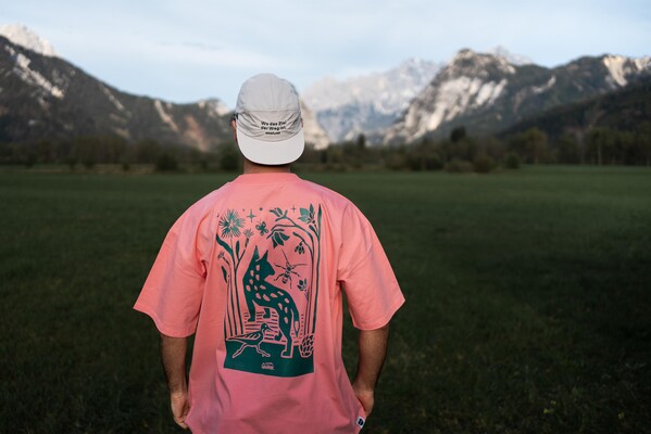 Gesäuse Shirt mit Luchs-Illustration