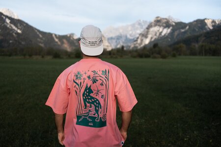 Gesäuse Shirt mit Luchs-Illustration