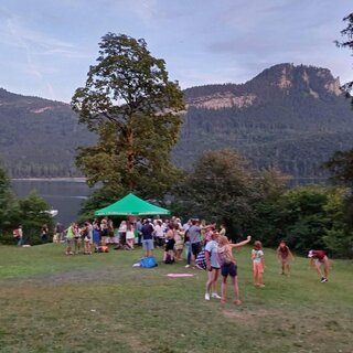Beach Party, Altaussee, umbrella bar | © Franz Pichler