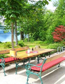 Gasthaus Murboden, Grundlsee, Restaurant garden | © Peter Prommer | Peter Prommer | © Peter Prommer