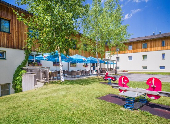 garden-play area-sun terrace-jufa-hotel-bad-aussee