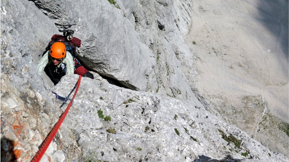 Klettern | © Alpincenter Dachstein Im Klettersteig erlebt man die Faszination des Berges in einer neuen Dimension. | © Alpincenter Dachstein