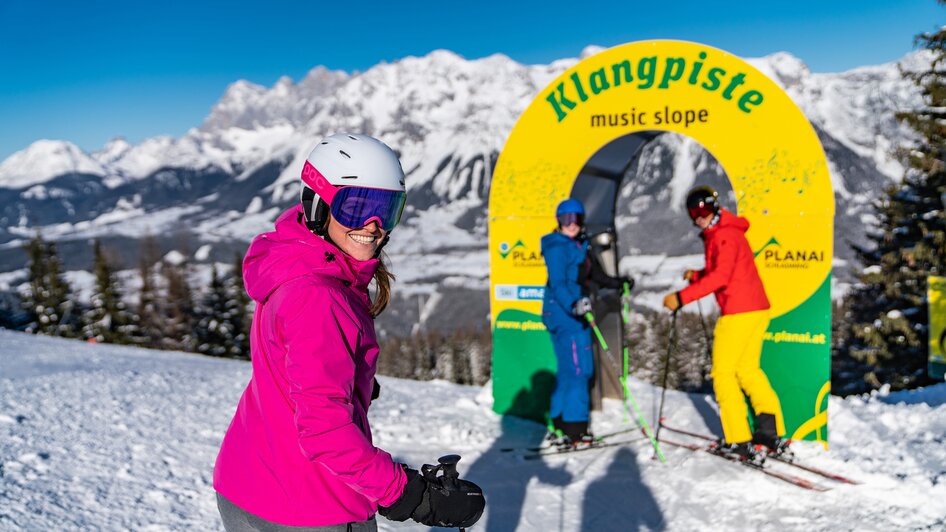 Musik steht bei der Klangpiste auf der Planai im Vordergrund | © Christine Höflehner