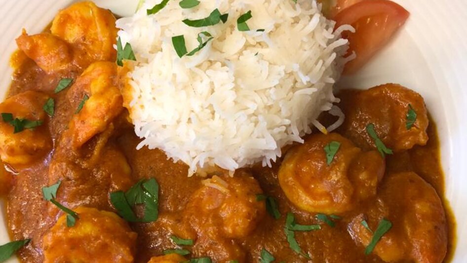 Lahoori Jeenga Masala mit Basmatireis | © Pizzeria-Restaurant AL Bashir KG Pizzeria-Restaurant AL Bashir KG - Impression #2.19 | © Pizzeria-Restaurant AL Bashir KG