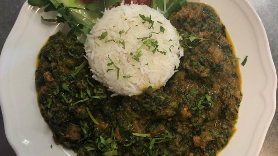 Lamm Palak mit Basmatireis | © AL-Bashir Pizzeria-Restaurant AL Bashir KG - Impression #2.21 | © AL-Bashir
